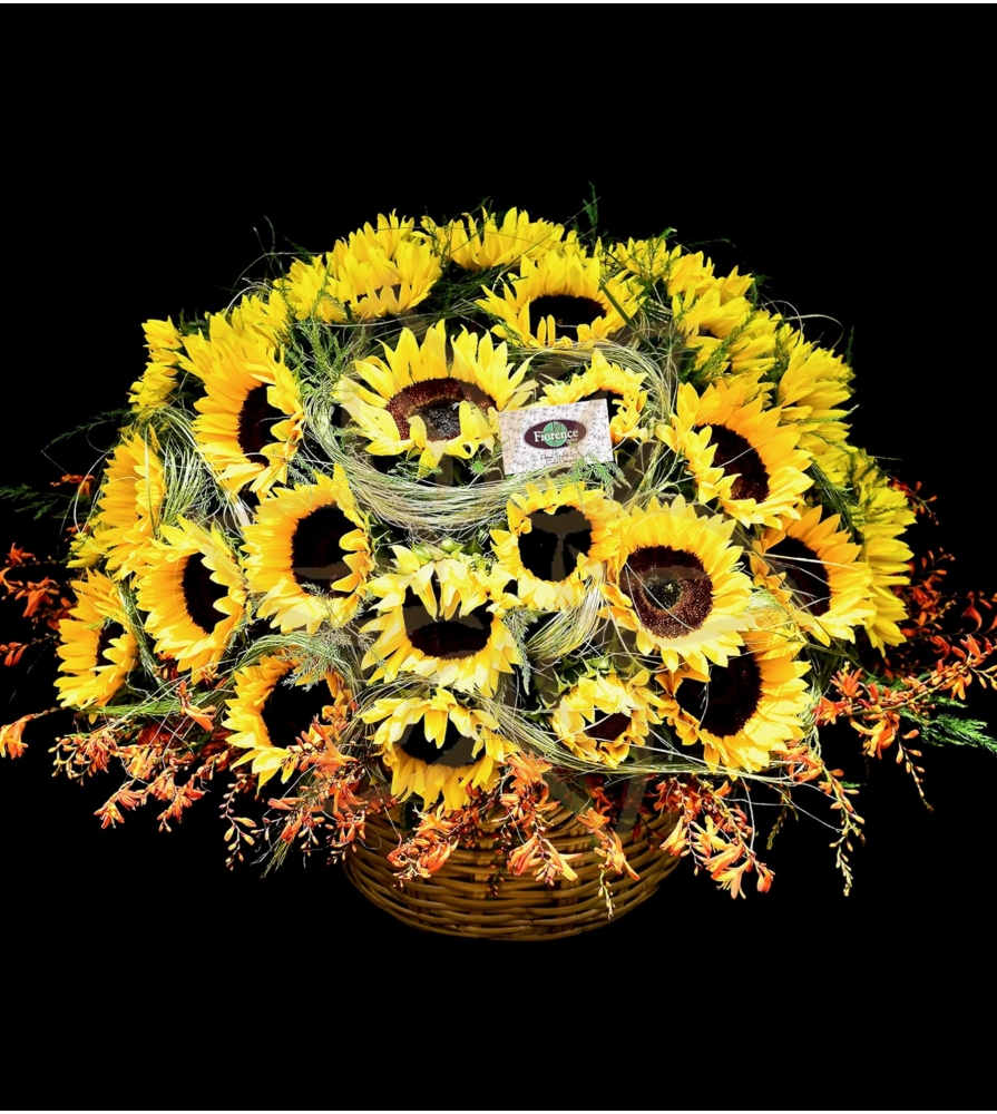 Sunflowers Basket