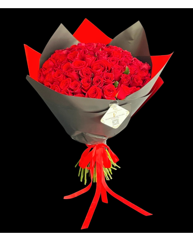 100 red roses / Bouquet